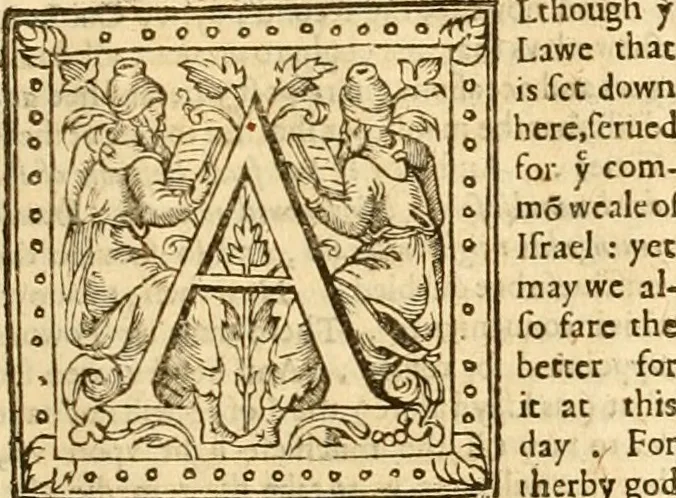 An illustration from The Sermons of M. Iohn Calvin upon the fifth booke of Moses called Deuteronomie : faithfully gathered word for word as preached them in open pulpit ; together with a preface of the ministers of the Church of Geneva ..., 1583, leaf 700