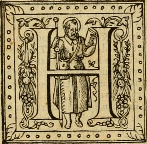 An illustration from The Sermons of M. Iohn Calvin upon the fifth booke of Moses called Deuteronomie : faithfully gathered word for word as preached them in open pulpit ; together with a preface of the ministers of the Church of Geneva ..., 1583, leaf 75
