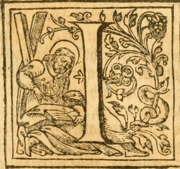 An illustration from Sermons of M. John Calvin upon the x. commandements of the lawe, given of God by Moses, otherwise called the Decalogue : gathered worde for worde, presently at his sermons, when hee preached on Deuteronomie ..., 1581, leaf 184