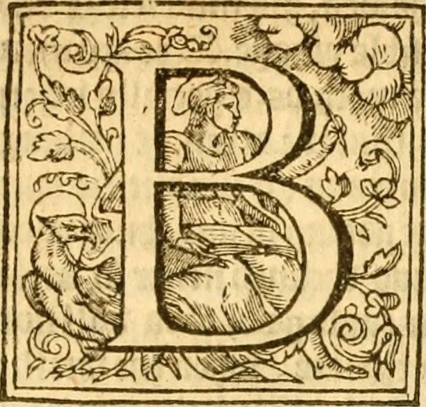 An illustration from Sermons of M. John Calvin upon the x. commandements of the lawe, given of God by Moses, otherwise called the Decalogue : gathered worde for worde, presently at his sermons, when hee preached on Deuteronomie ..., 1581, leaf 44