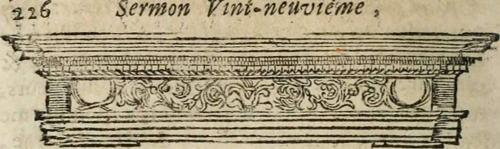 An illustration from Sermons prêchez devant son altesse roïale Madame la Duchesse d'Yorck, 1684, leaf 241