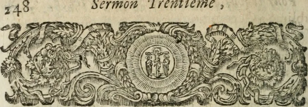 An illustration from Sermons prêchez devant son altesse roïale Madame la Duchesse d'Yorck, 1684, leaf 263