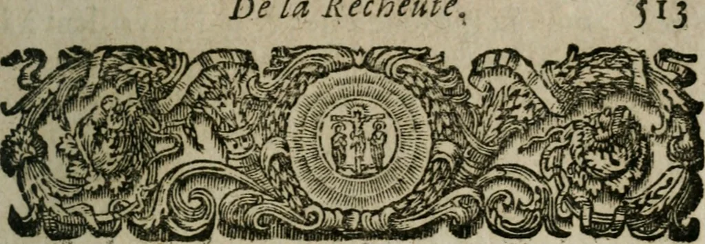 An illustration from Sermons prêchez devant son altesse roïale Madame la Duchesse d'Yorck, 1684, leaf 522