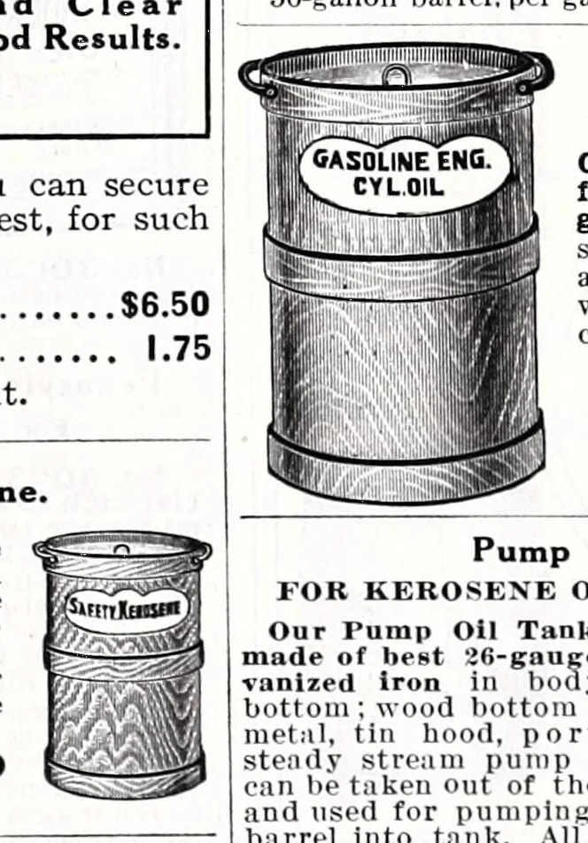 An illustration from Seroco paints : ready mixed house, barn, carriage, wagon and implement paints, shingle stains and preservatives, varnishes of every kind ... painters, glaziers and calciminers tools and supplies., 1915, leaf 35
