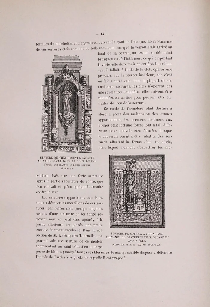 An illustration from La serrurerie ancienne a l'Exposition universelle de 1900, 1902, leaf 36