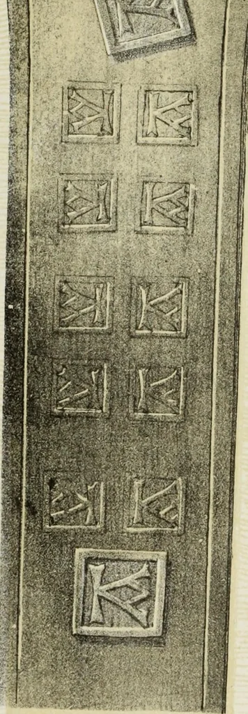 An illustration from Serrurerie du moyen-âge : les ferrures de portes, 1858, leaf 107