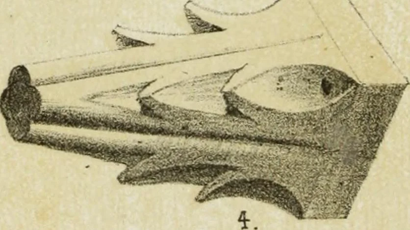 An illustration from Serrurerie du moyen-âge : les ferrures de portes, 1858, leaf 125