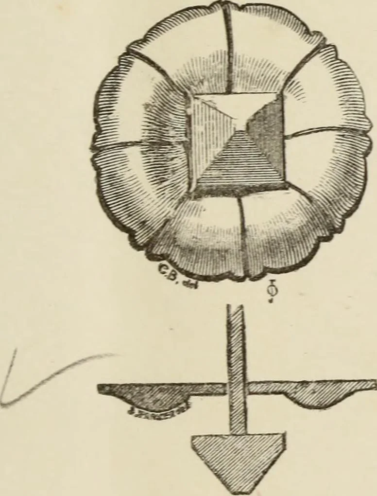 An illustration from Serrurerie du moyen-âge : les ferrures de portes, 1858, leaf 142