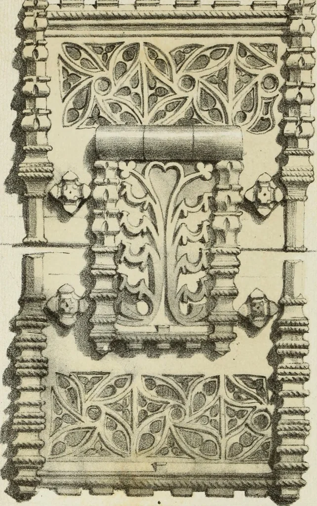 An illustration from Serrurerie du moyen-âge : les ferrures de portes, 1858, leaf 163