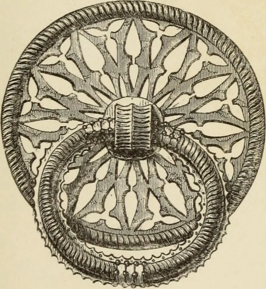 An illustration from Serrurerie du moyen-âge : les ferrures de portes, 1858, leaf 174