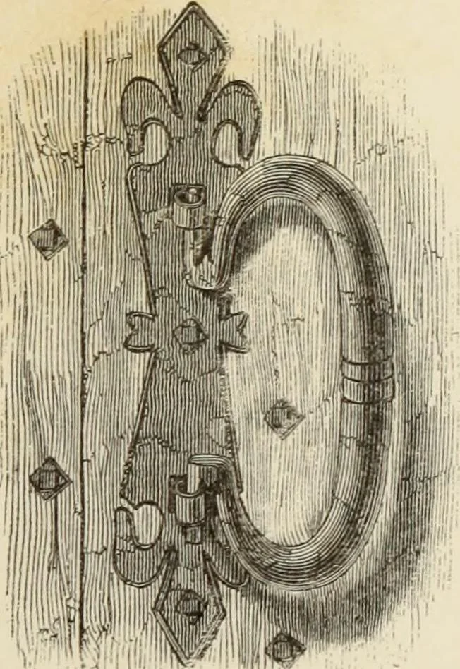 An illustration from Serrurerie du moyen-âge : les ferrures de portes, 1858, leaf 174