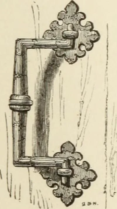 An illustration from Serrurerie du moyen-âge : les ferrures de portes, 1858, leaf 178