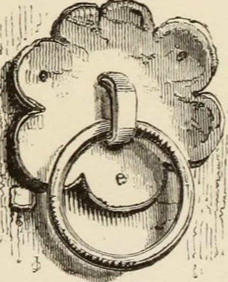 An illustration from Serrurerie du moyen-âge : les ferrures de portes, 1858, leaf 186