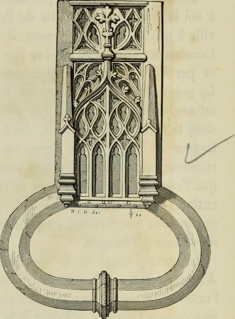 An illustration from Serrurerie du moyen-âge : les ferrures de portes, 1858, leaf 191