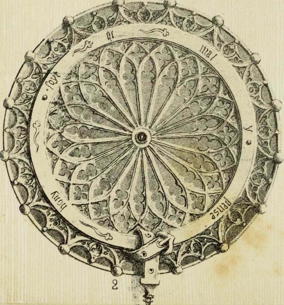 An illustration from Serrurerie du moyen-âge : les ferrures de portes, 1858, leaf 201