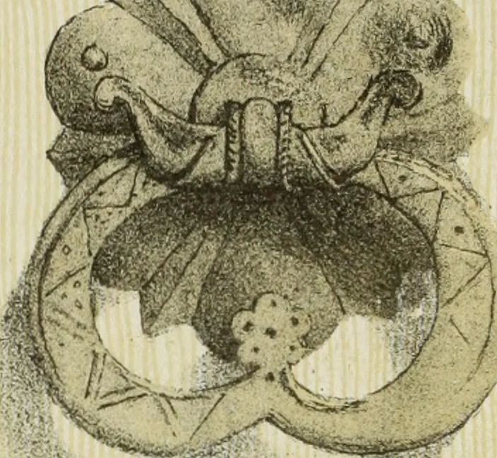 An illustration from Serrurerie du moyen-âge : les ferrures de portes, 1858, leaf 205