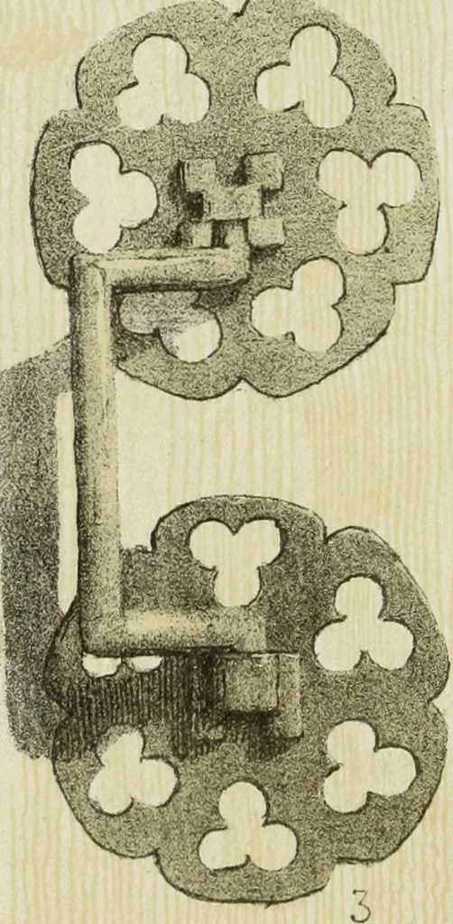 An illustration from Serrurerie du moyen-âge : les ferrures de portes, 1858, leaf 205
