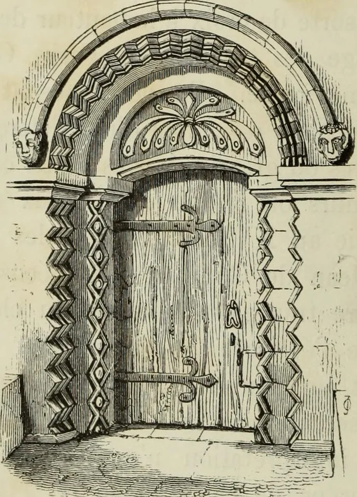 An illustration from Serrurerie du moyen-âge : les ferrures de portes, 1858, leaf 41