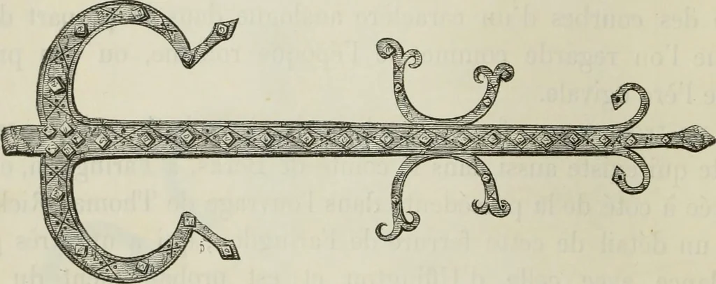 An illustration from Serrurerie du moyen-âge : les ferrures de portes, 1858, leaf 57