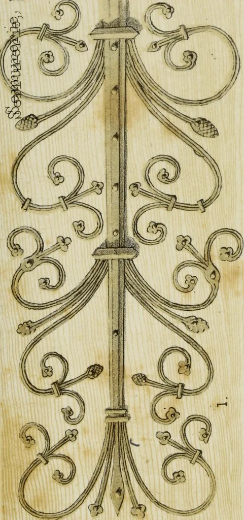 An illustration from Serrurerie du moyen-âge : les ferrures de portes, 1858, leaf 71