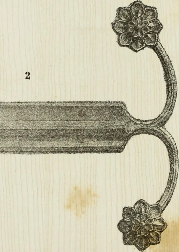 An illustration from Serrurerie du moyen-âge : les ferrures de portes, 1858, leaf 91