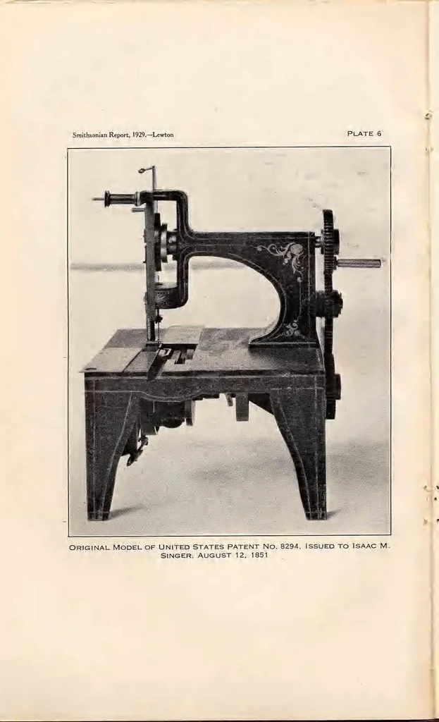 An illustration from The servant in the house : a brief history of the sewing machine, 1930, leaf 41