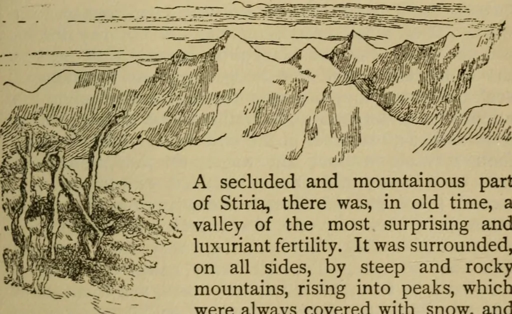 An illustration from Sesame & lilies, The two paths, & The king of the golden river, 1909, leaf 270