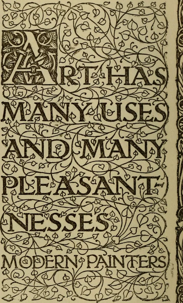 An illustration from Sesame & lilies, The two paths, & The king of the golden river, 1909, leaf 7