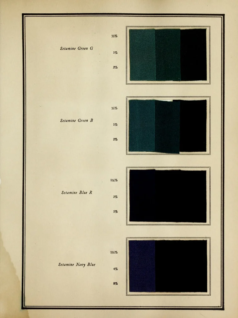 An illustration from Setamine colors : for tin-weighte silk, 1927, leaf 21
