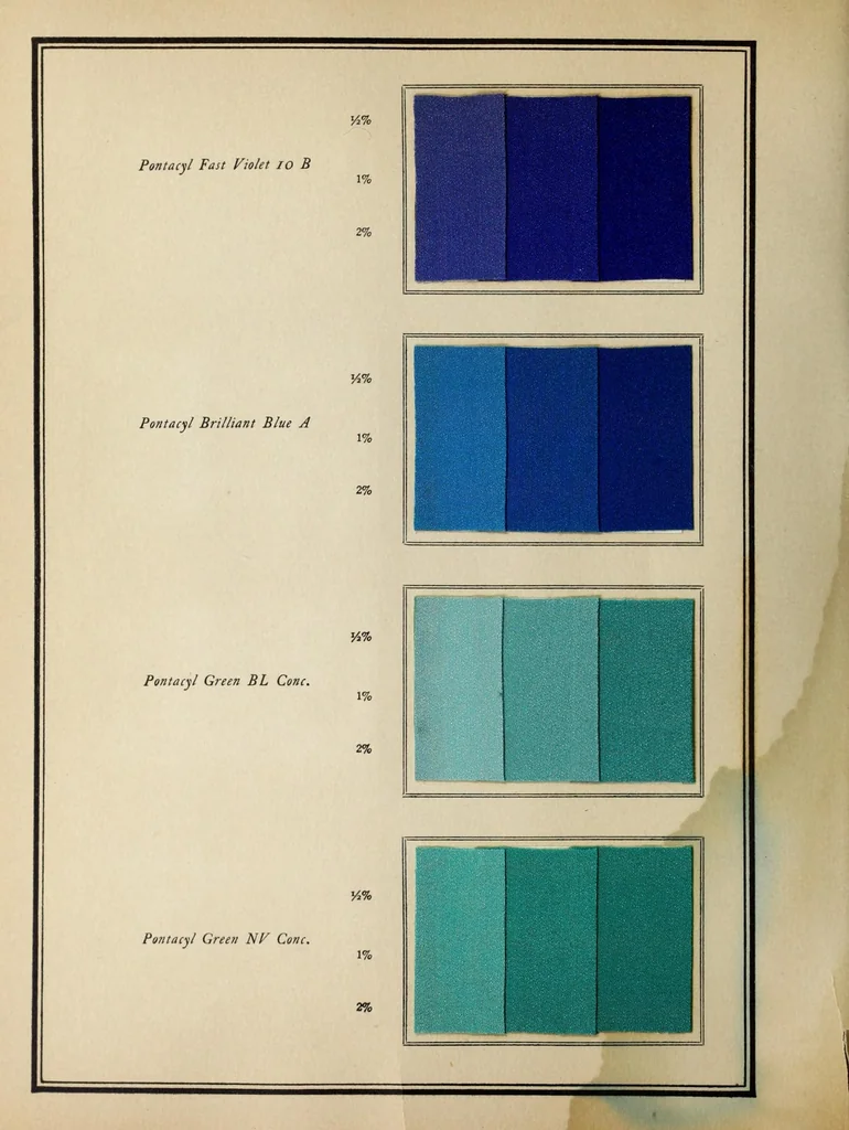 An illustration from Setamine colors : for tin-weighte silk, 1927, leaf 30