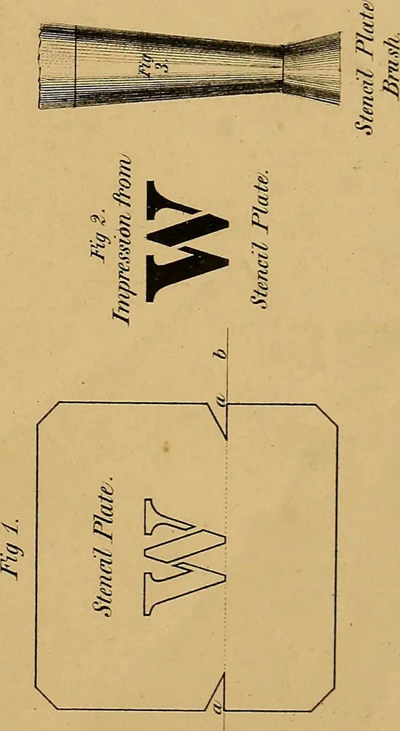An illustration from A set of alphabets of all the various hands of modern use : with examples in each style, designed as a text book, 1877, leaf 102