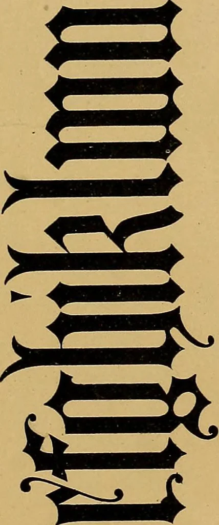 An illustration from A set of alphabets of all the various hands of modern use : with examples in each style, designed as a text book, 1877, leaf 66