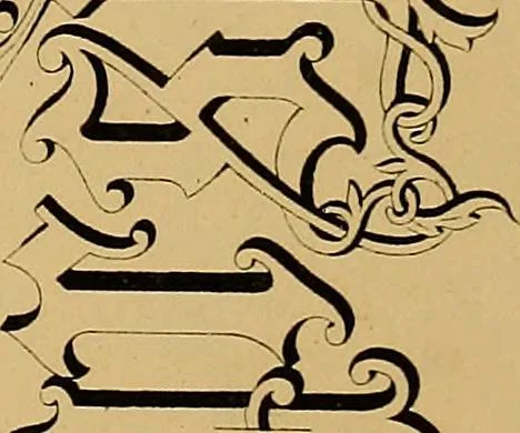An illustration from A set of alphabets of all the various hands of modern use : with examples in each style, designed as a text book, 1877, leaf 72