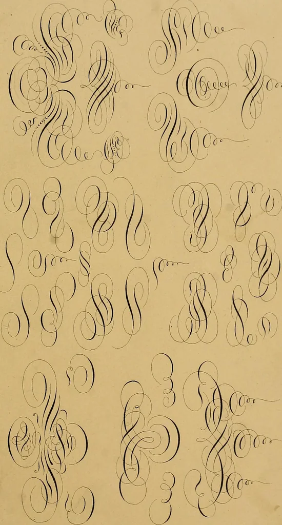 An illustration from A set of alphabets of all the various hands of modern use : with examples in each style, designed as a text book, 1877, leaf 84
