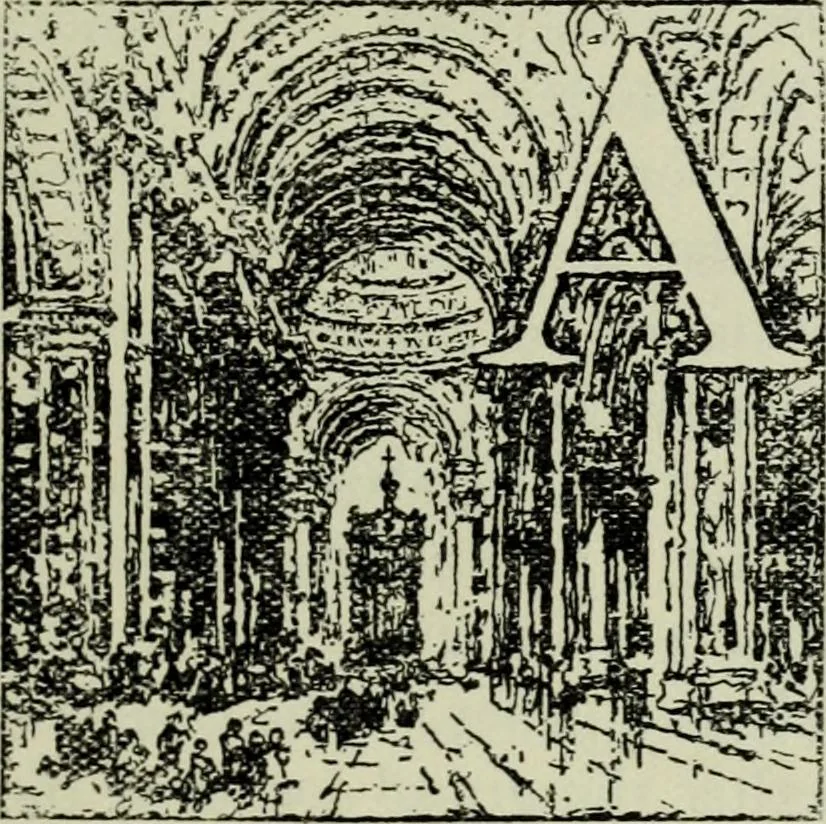 An illustration from Seven angels of the renascence, the story of art from Cimabue to Claude ;, 1905, leaf 212