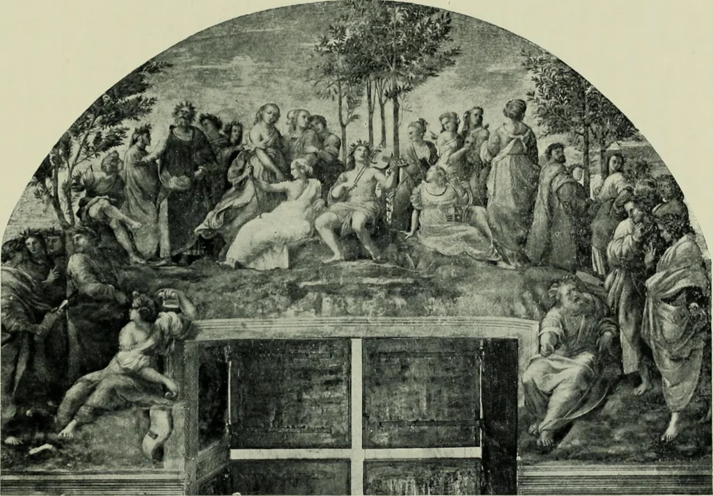 An illustration from Seven angels of the renascence, the story of art from Cimabue to Claude ;, 1905, leaf 218