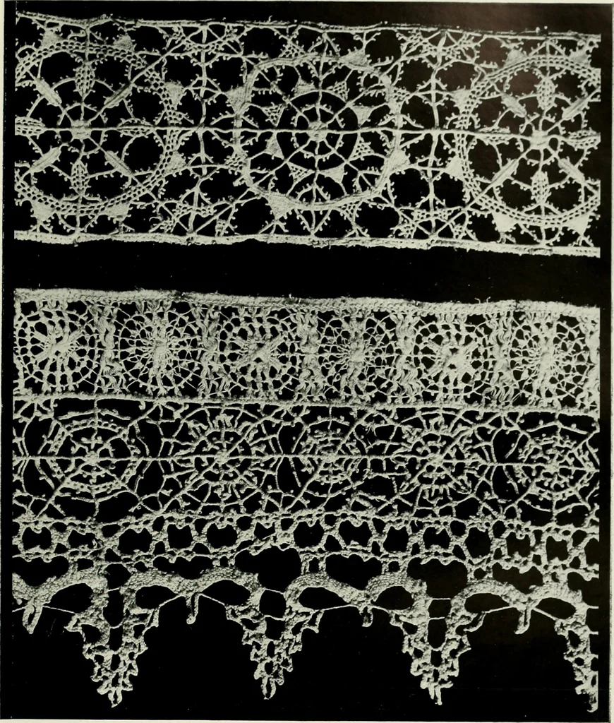 An illustration from Seven centuries of lace, 1908, leaf 104