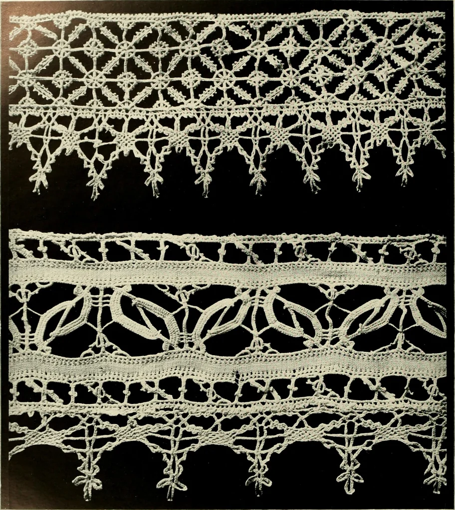 An illustration from Seven centuries of lace, 1908, leaf 105