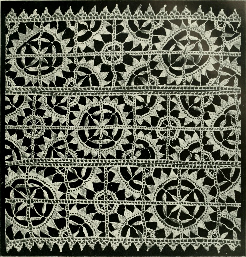 An illustration from Seven centuries of lace, 1908, leaf 108