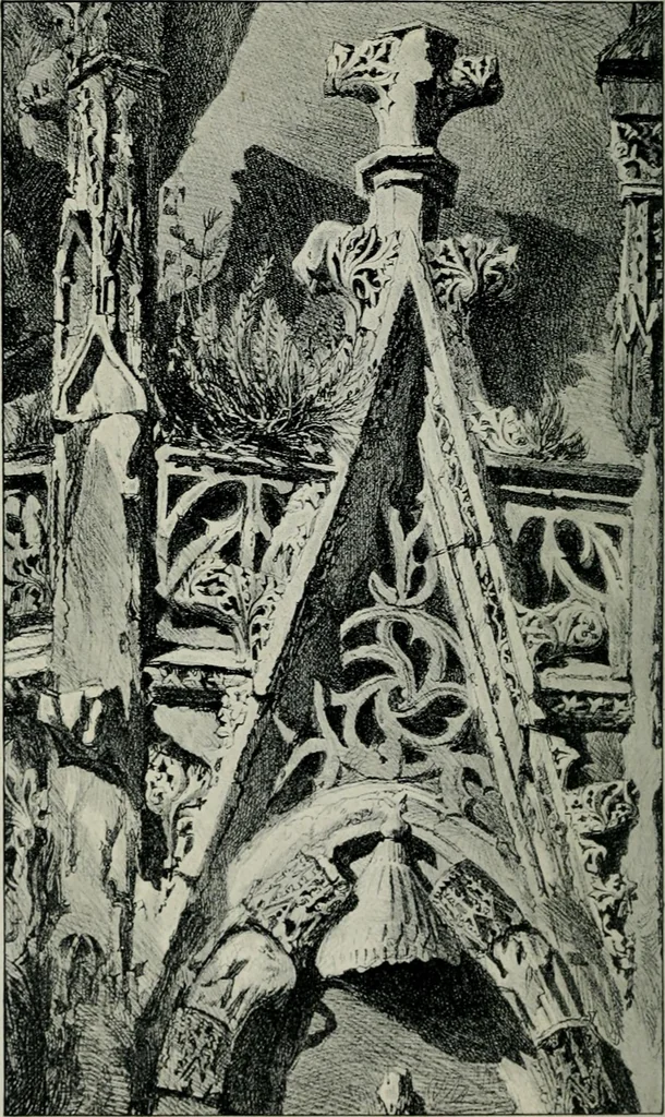 An illustration from The seven lamps of architecture, 1907, leaf 127