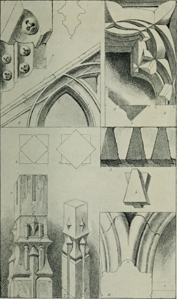 An illustration from The seven lamps of architecture, 1907, leaf 154