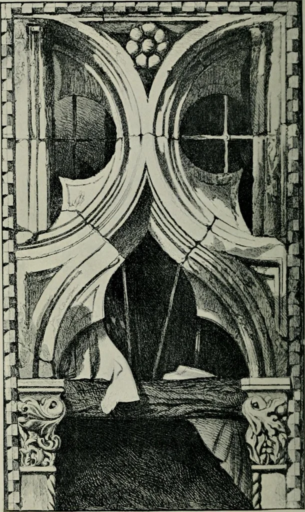 An illustration from The seven lamps of architecture, 1907, leaf 221