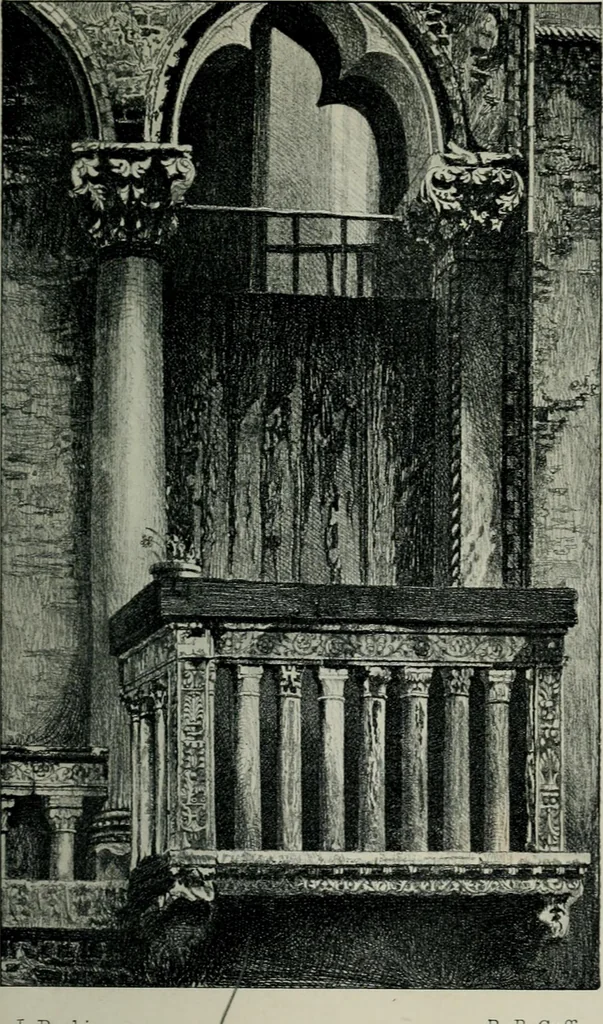 An illustration from The seven lamps of architecture, 1907, leaf 296