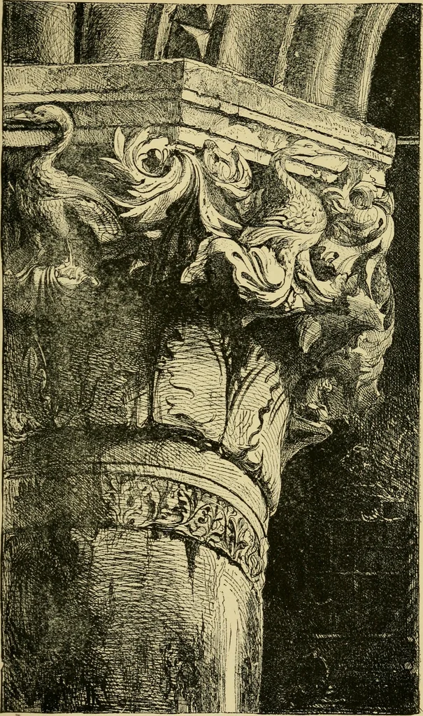 An illustration from The seven lamps of architecture : lectures on architecture and painting : the study of architecture, 1900, leaf 108