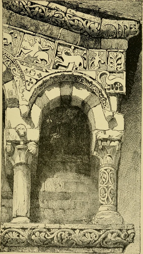 An illustration from The seven lamps of architecture : lectures on architecture and painting : the study of architecture, 1900, leaf 112