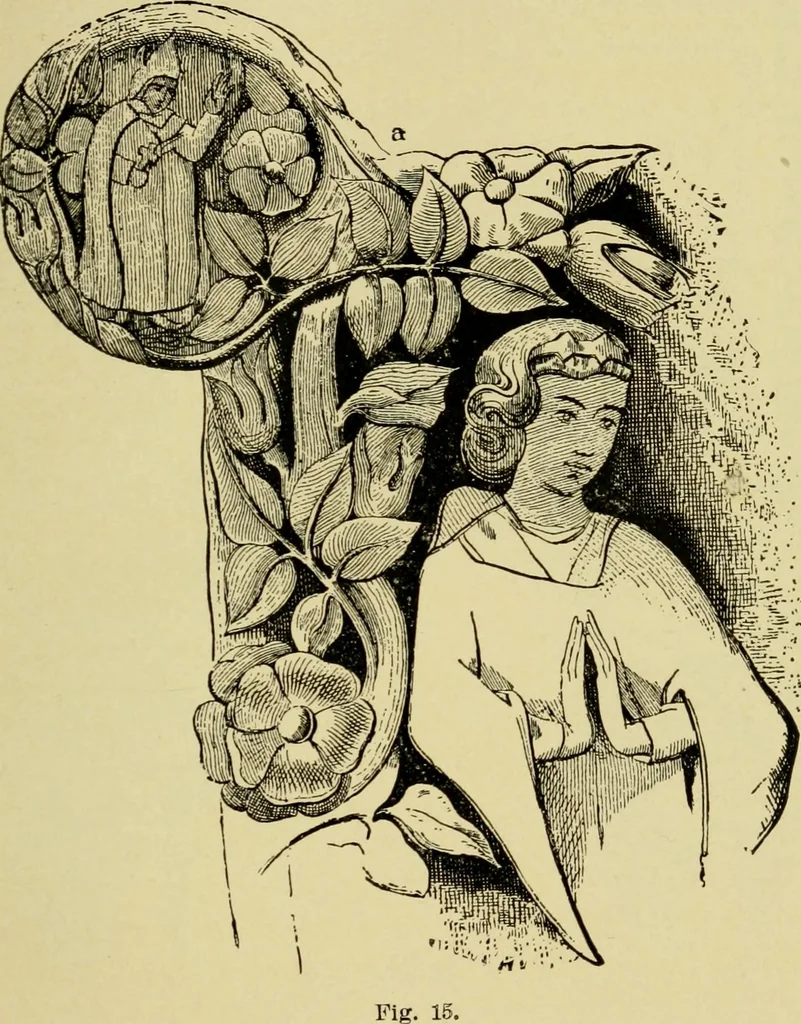 An illustration from The seven lamps of architecture : lectures on architecture and painting : the study of architecture, 1900, leaf 308