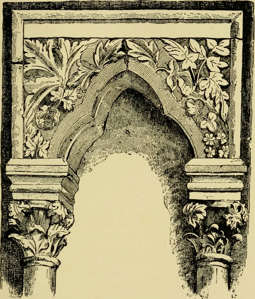 An illustration from The seven lamps of architecture : lectures on architecture and painting : the study of architecture, 1900, leaf 310