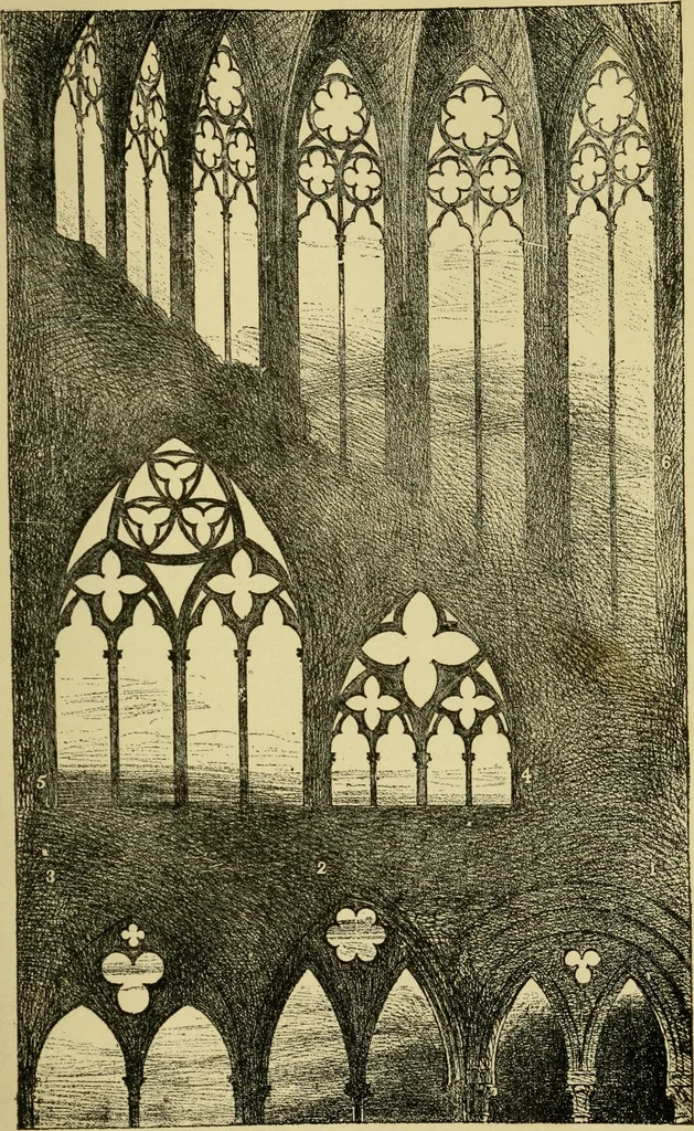 An illustration from The seven lamps of architecture : lectures on architecture and painting : the study of architecture, 1900, leaf 76