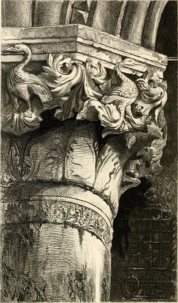 An illustration from The seven lamps of architecture, 1883, leaf 131