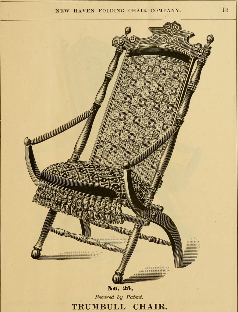 An illustration from Seventeenth annual illustrated catalogue and price list of folding chairs and invalid rolling chairs., 1879, leaf 14
